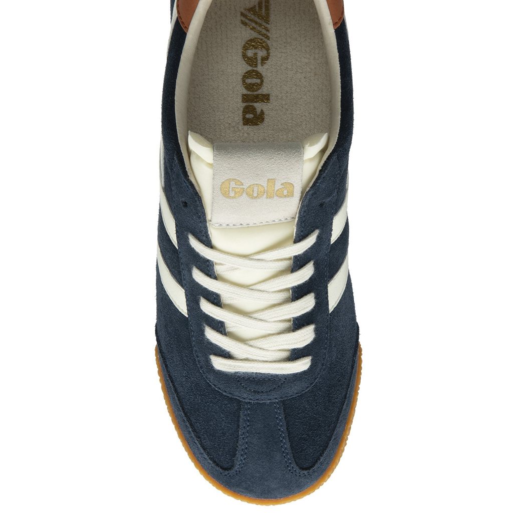 Gola Classics Elan Sneakers Azul Marino Blancos Naranjas Mexico | QUV-918534