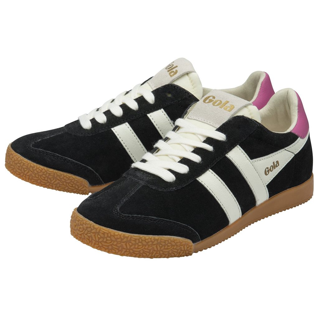 Gola Classics Elan Sneakers Negros Blancos Fucsia Mexico | TVE-126047