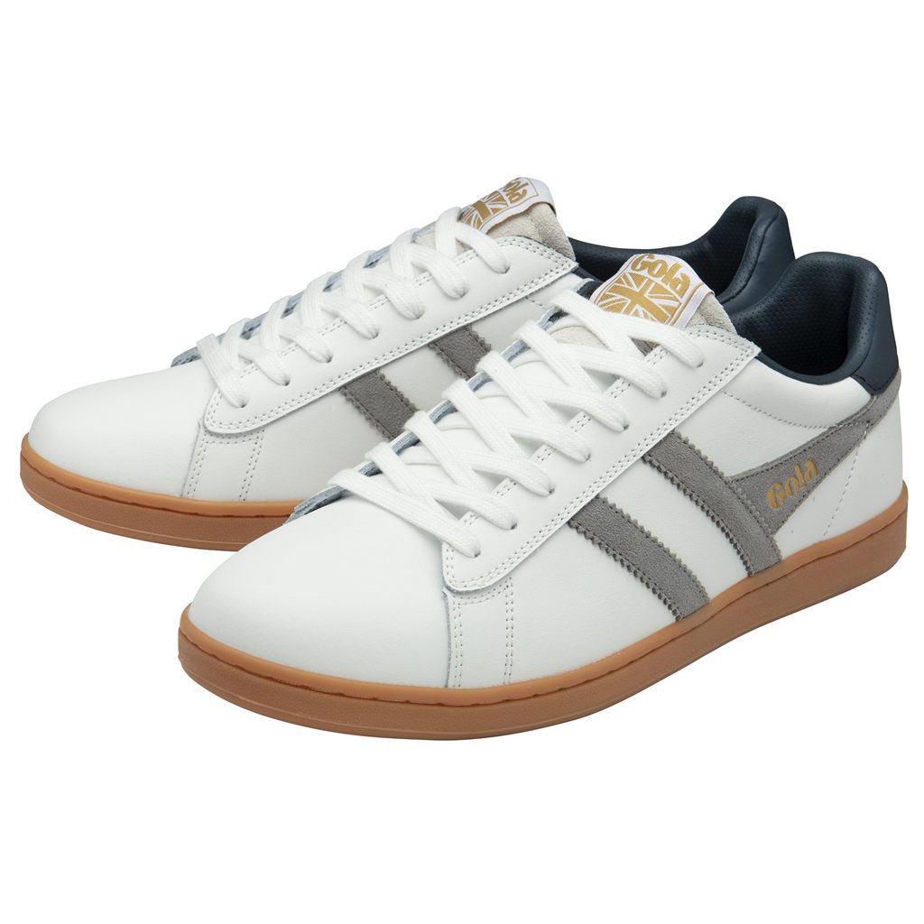 Gola Classics Equipe II Leather Sneakers Blancos Azul Marino Mexico | ZBG-136502
