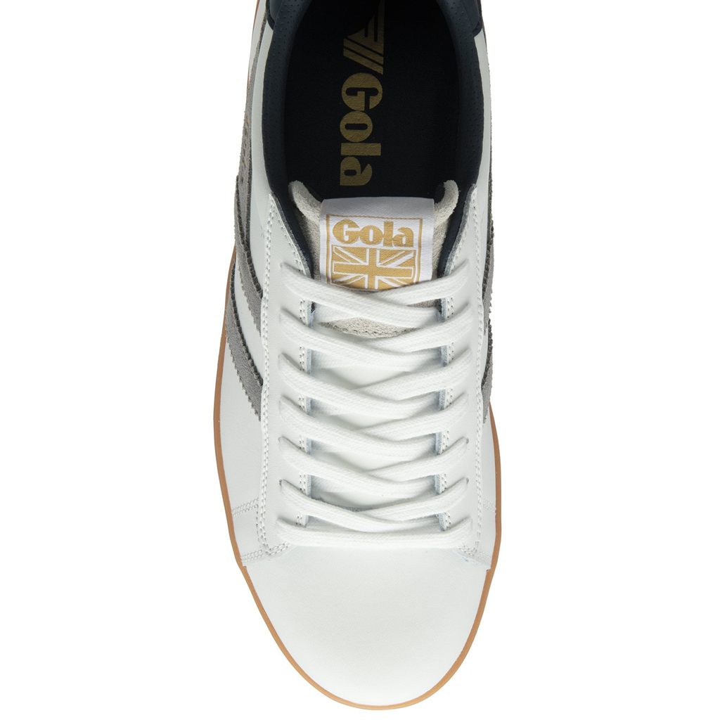 Gola Classics Equipe II Leather Sneakers Blancos Azul Marino Mexico | ZBG-136502