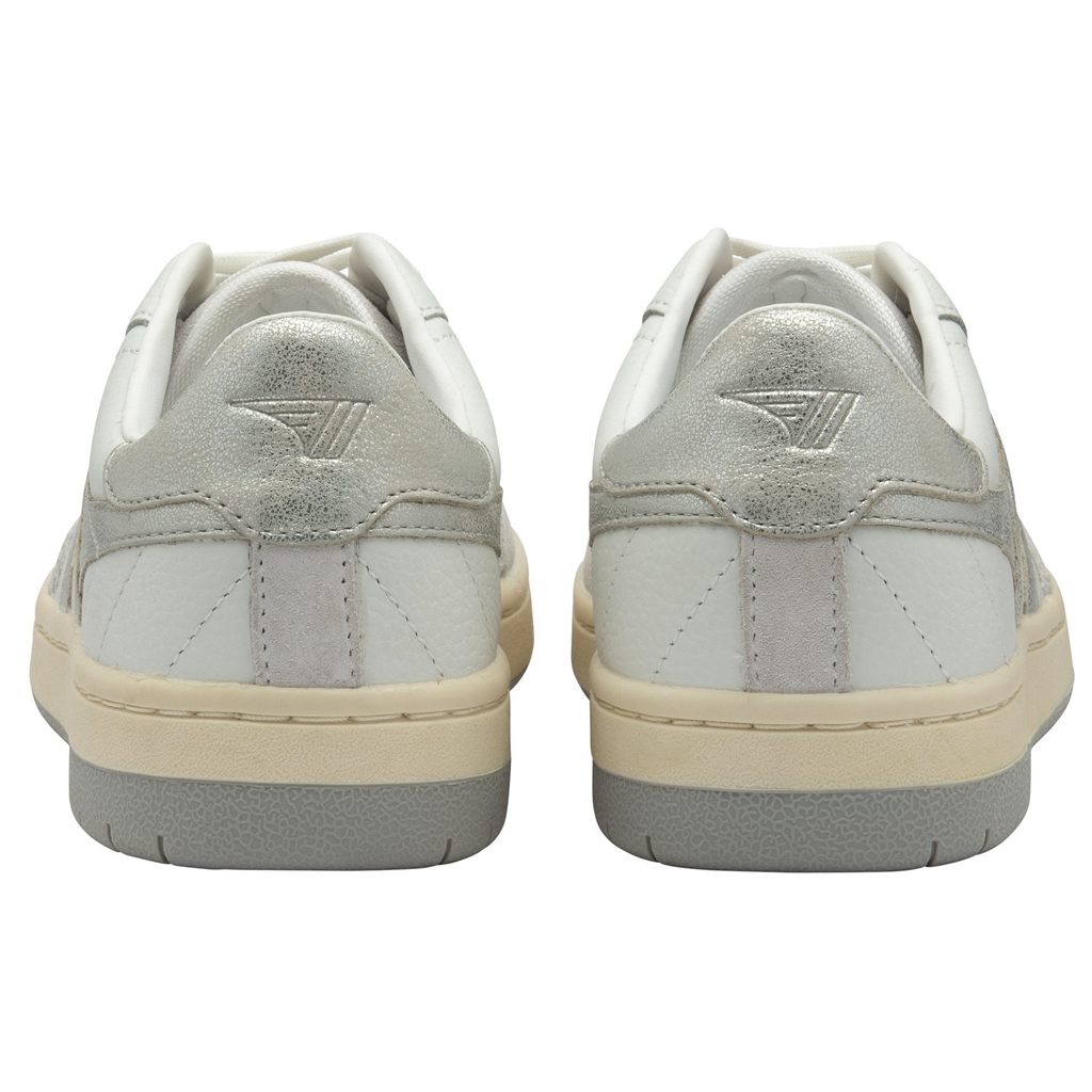 Gola Classics Falcon Mirror Sneakers Blancos Plateados Mexico | VKR-256087