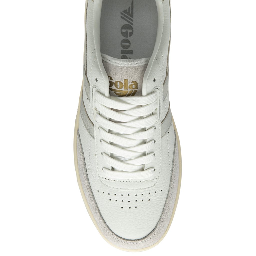 Gola Classics Falcon Mirror Sneakers Blancos Plateados Mexico | VKR-256087