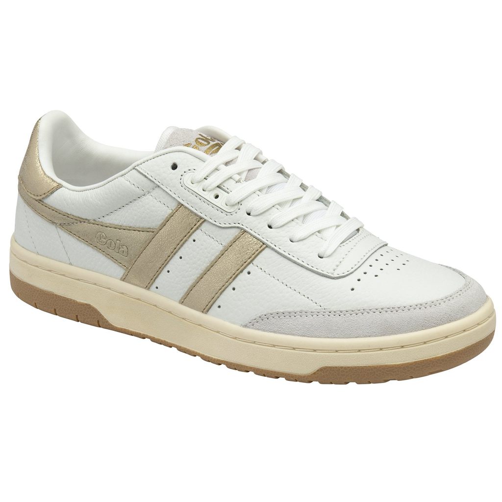 Gola Classics Falcon Mirror Sneakers Blancos Dorados Mexico | KOQ-465089