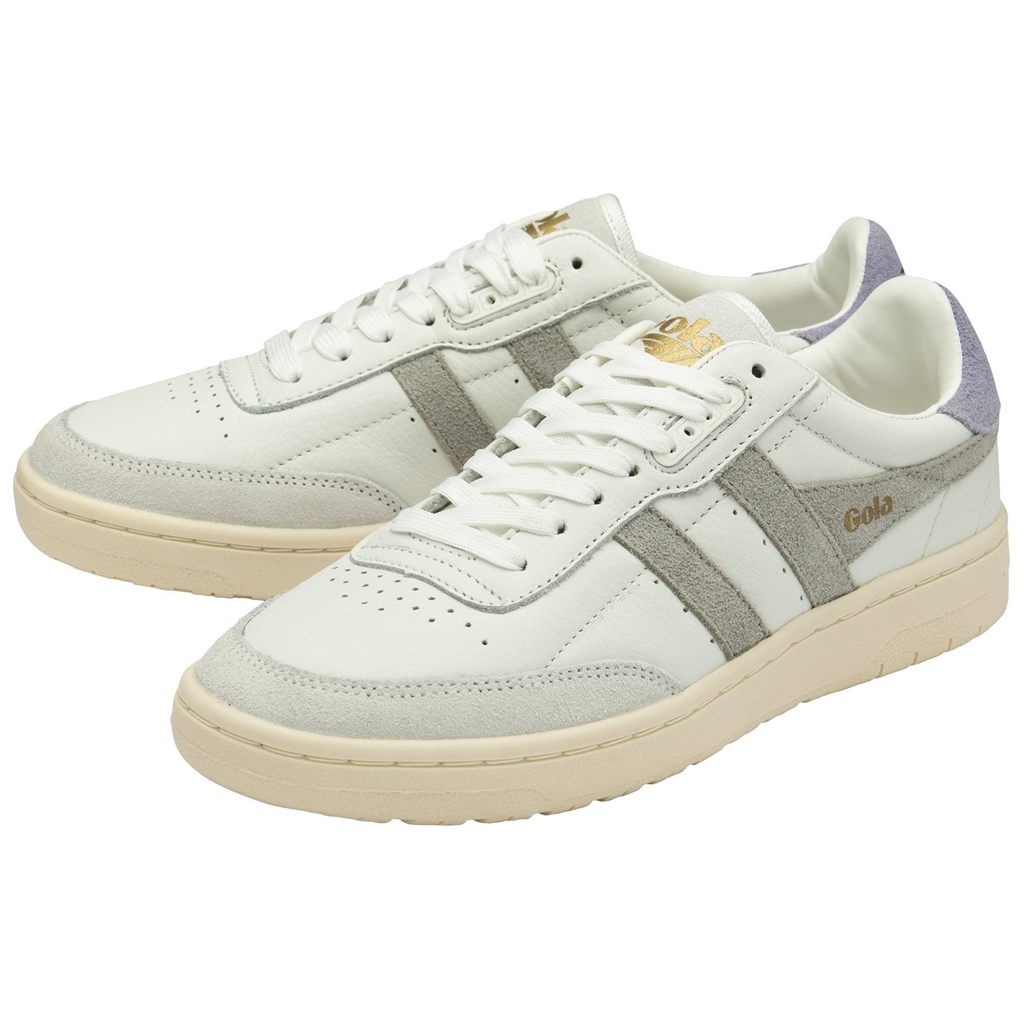 Gola Classics Falcon Sneakers Blancos Grises Claro Lavanda Mexico | KES-293601