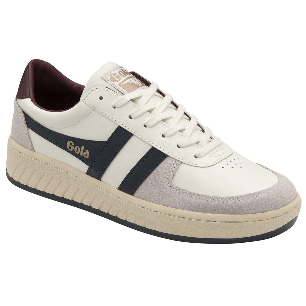 Gola Classics Grandslam Classic Sneakers Blancos Azul Marino Vino Mexico | SNG-859406