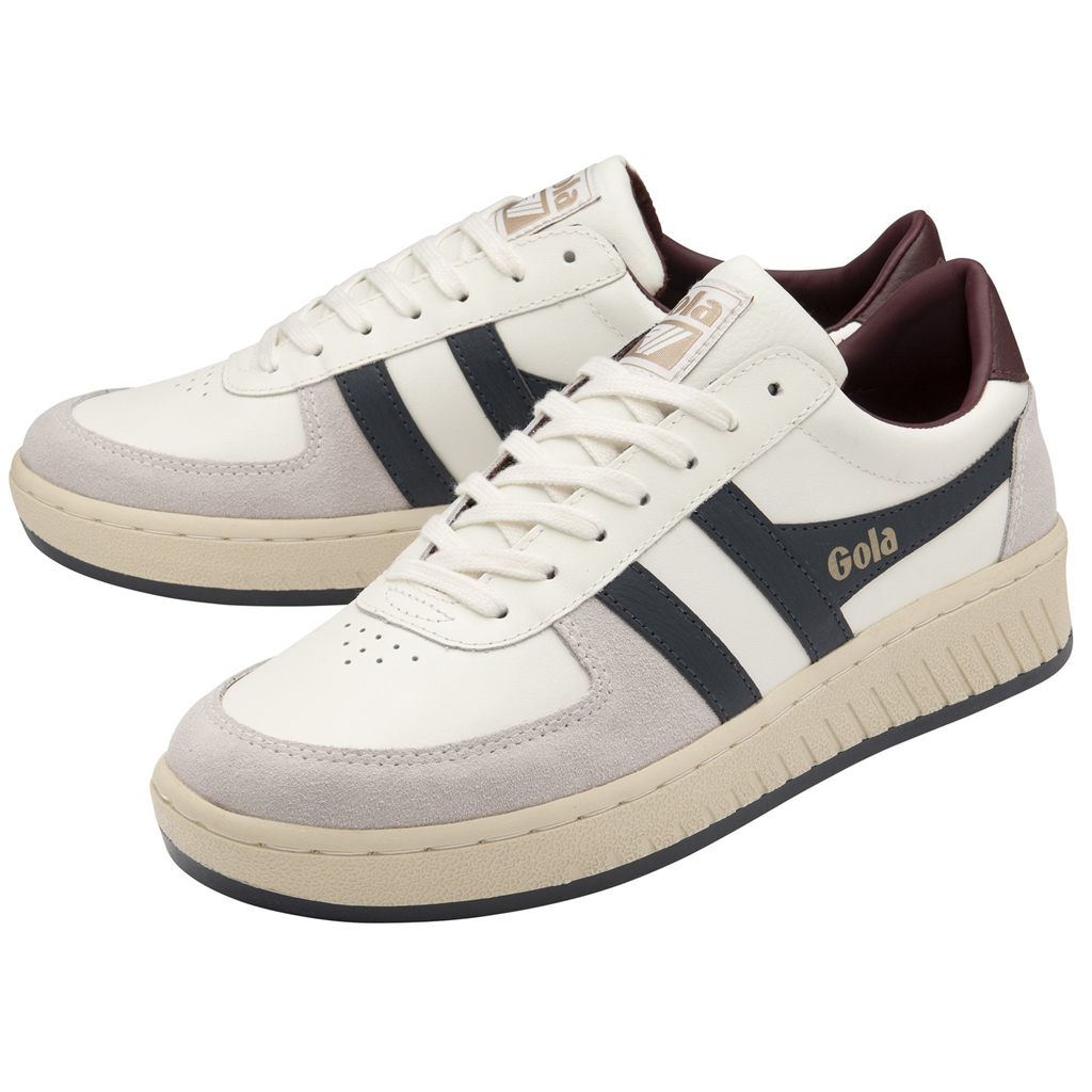 Gola Classics Grandslam Classic Sneakers Blancos Azul Marino Vino Mexico | SNG-859406