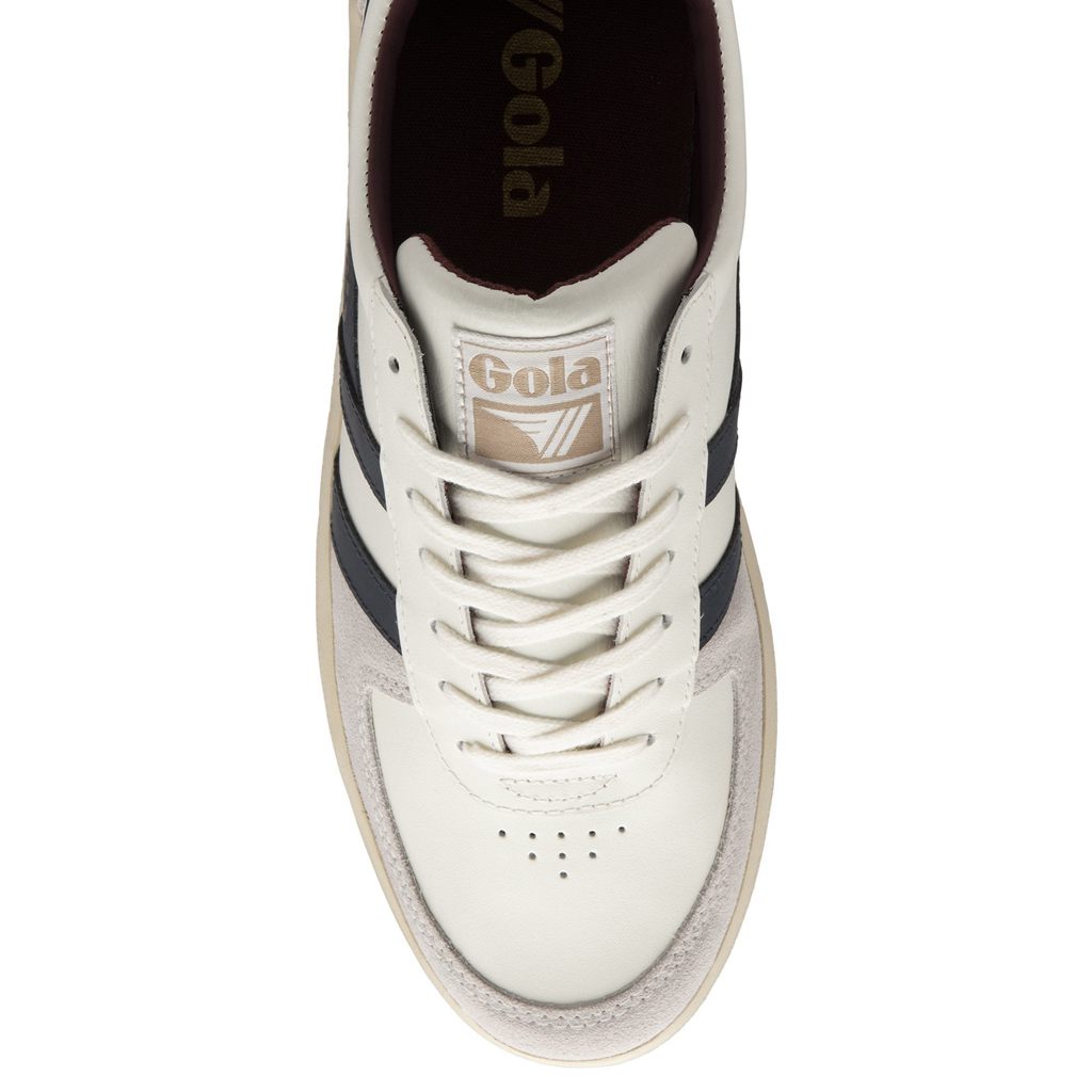 Gola Classics Grandslam Classic Sneakers Blancos Azul Marino Vino Mexico | SNG-859406