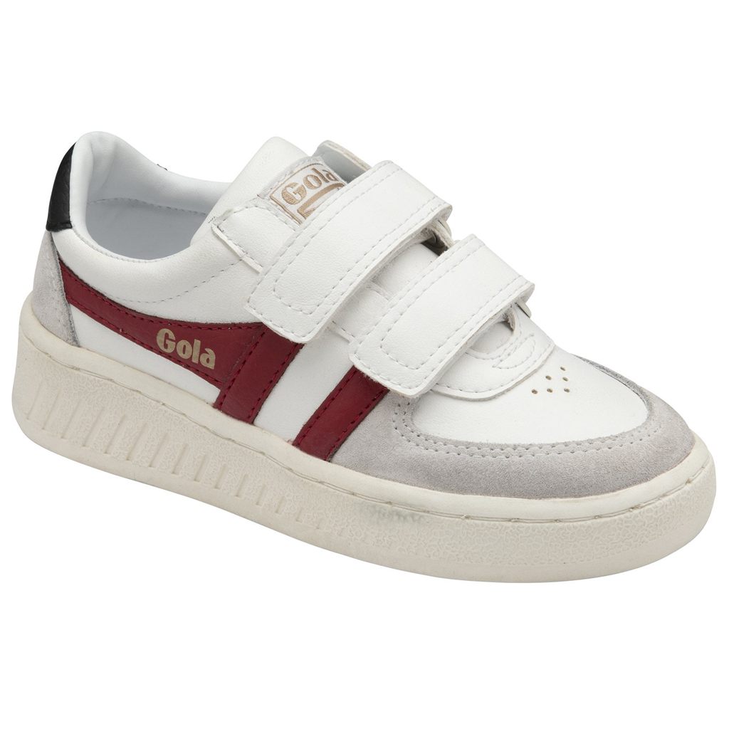 Gola Classics Grandslam Classic Strap Sneakers Blancos Rojos Oscuro Negros Mexico | HSZ-468031