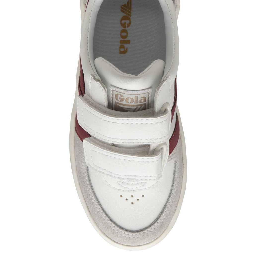 Gola Classics Grandslam Classic Strap Sneakers Blancos Rojos Oscuro Negros Mexico | HSZ-468031