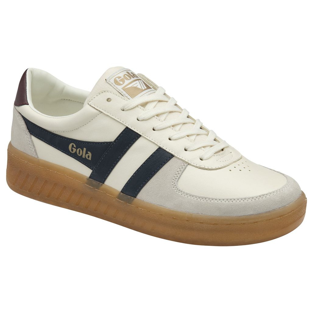 Gola Classics Grandslam Elite Sneakers Blancos Azul Marino Vino Mexico | AHT-217369