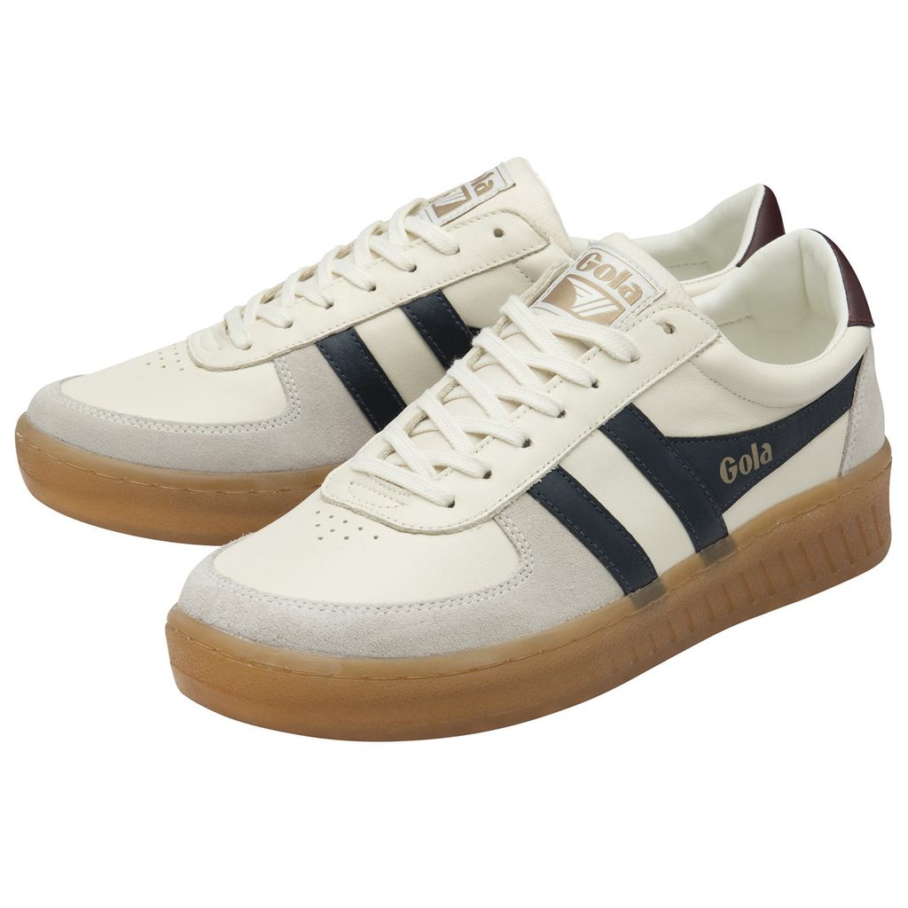Gola Classics Grandslam Elite Sneakers Blancos Azul Marino Vino Mexico | AHT-217369