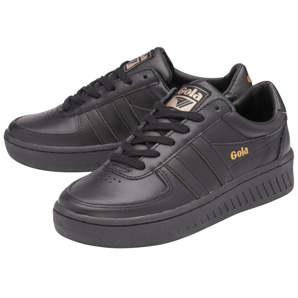 Gola Classics Grandslam Leather Sneakers Negros Mexico | BJD-705293