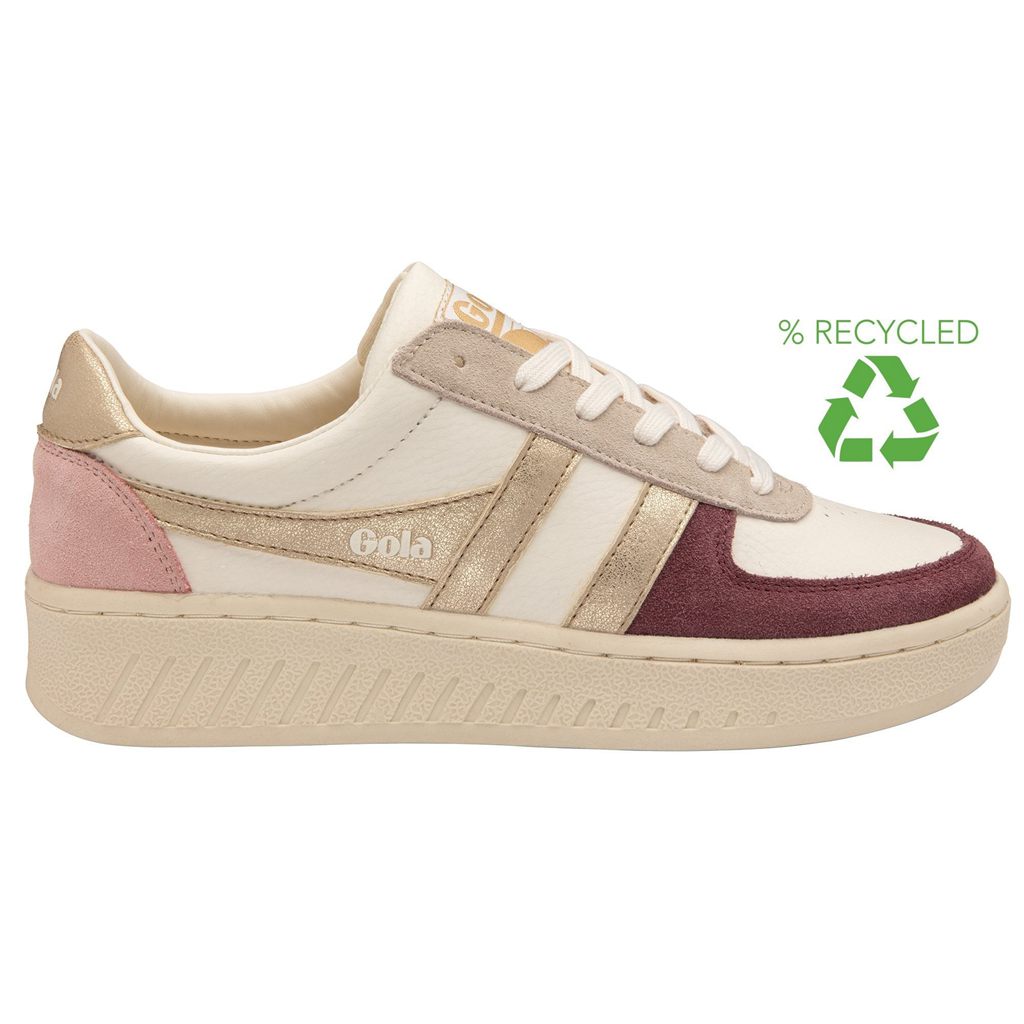 Gola Classics Grandslam Quadrant Sneakers Blancos Dorados Rosas Mexico | VSG-638057