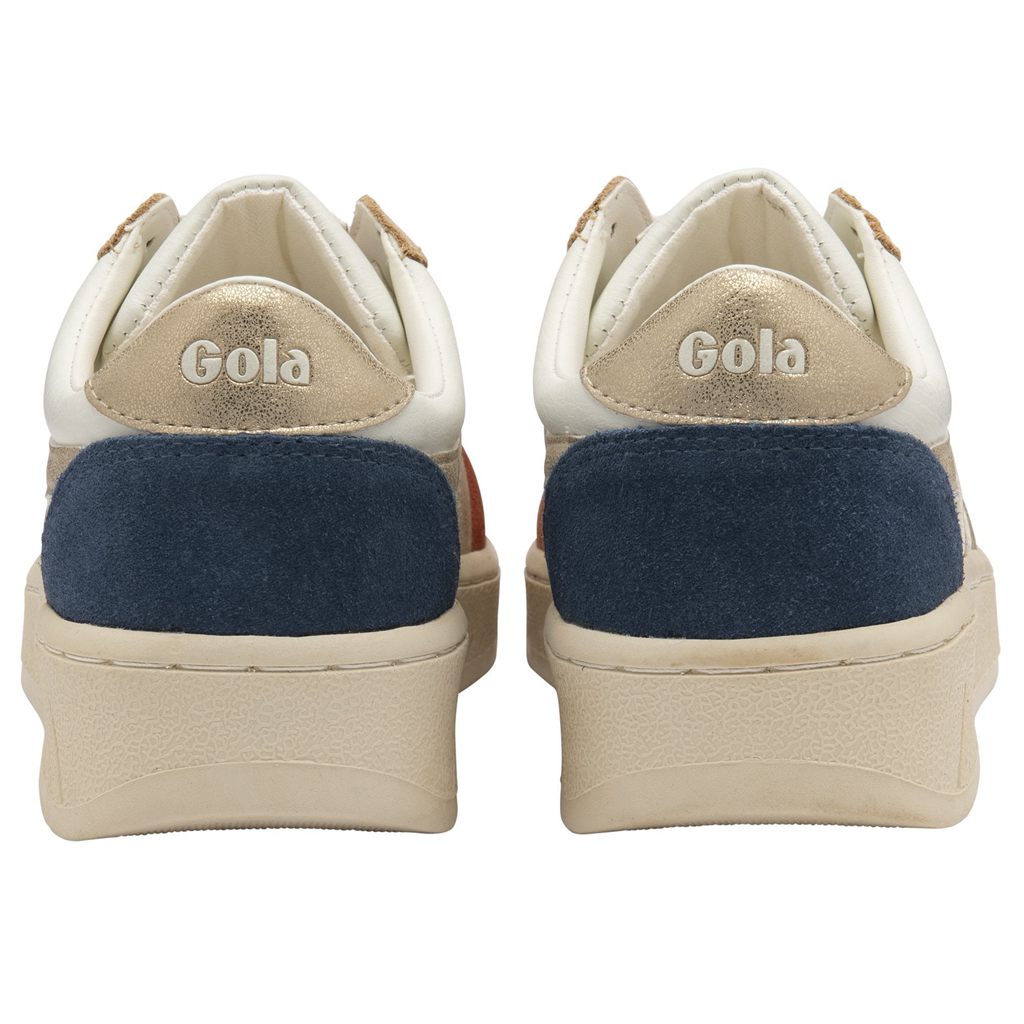 Gola Classics Grandslam Quadrant Sneakers Blancos Naranjas Dorados Mexico | UVE-598420