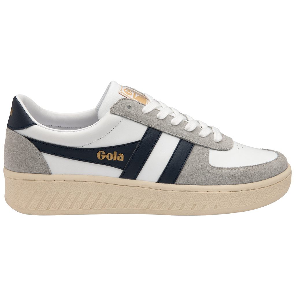Gola Classics Grandslam Quadrant Sneakers Blancos Grises Claro Azul Marino Mexico | NXC-951320