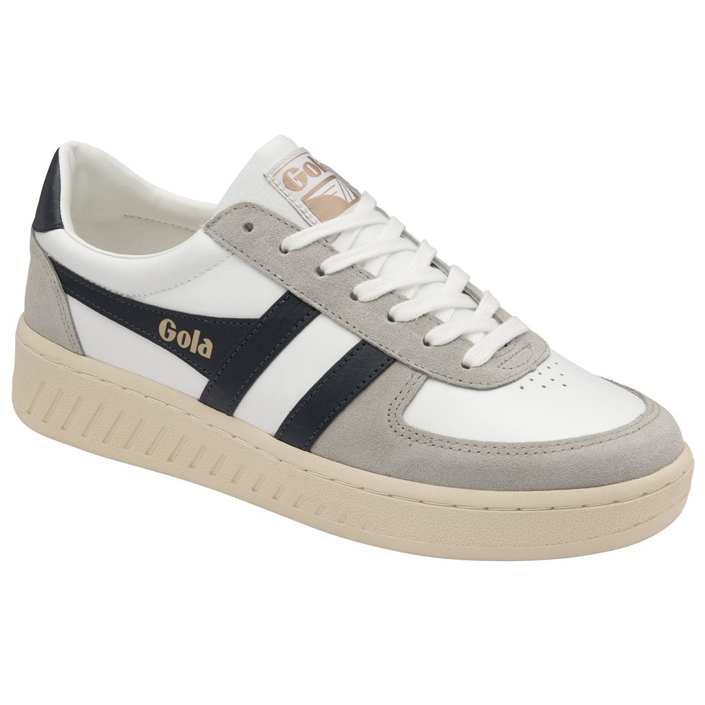 Gola Classics Grandslam Quadrant Sneakers Blancos Grises Claro Azul Marino Mexico | NXC-951320