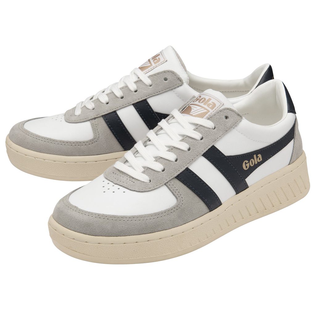 Gola Classics Grandslam Quadrant Sneakers Blancos Grises Claro Azul Marino Mexico | NXC-951320