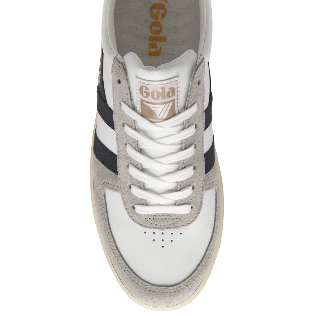 Gola Classics Grandslam Quadrant Sneakers Blancos Grises Claro Azul Marino Mexico | NXC-951320