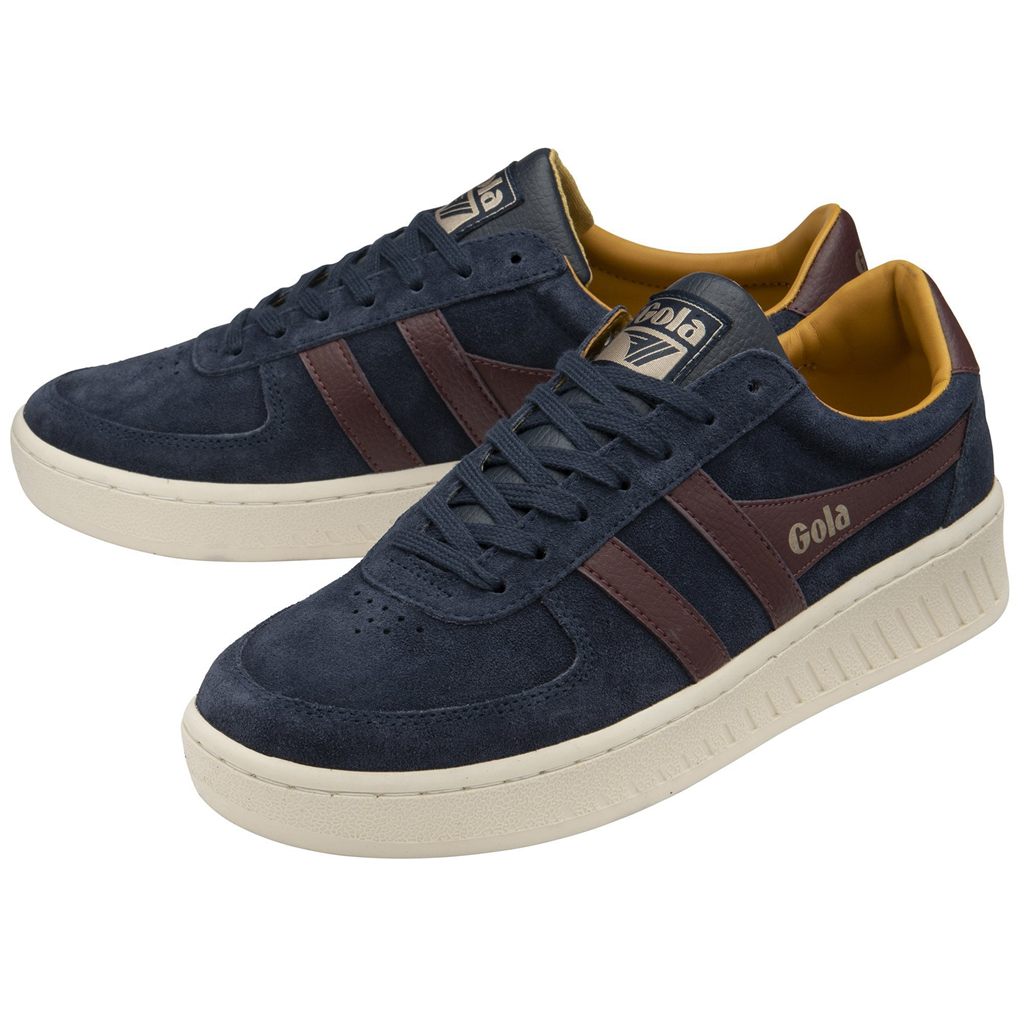 Gola Classics Grandslam Suede Sneakers Azul Marino Vino Mexico | YEU-340128