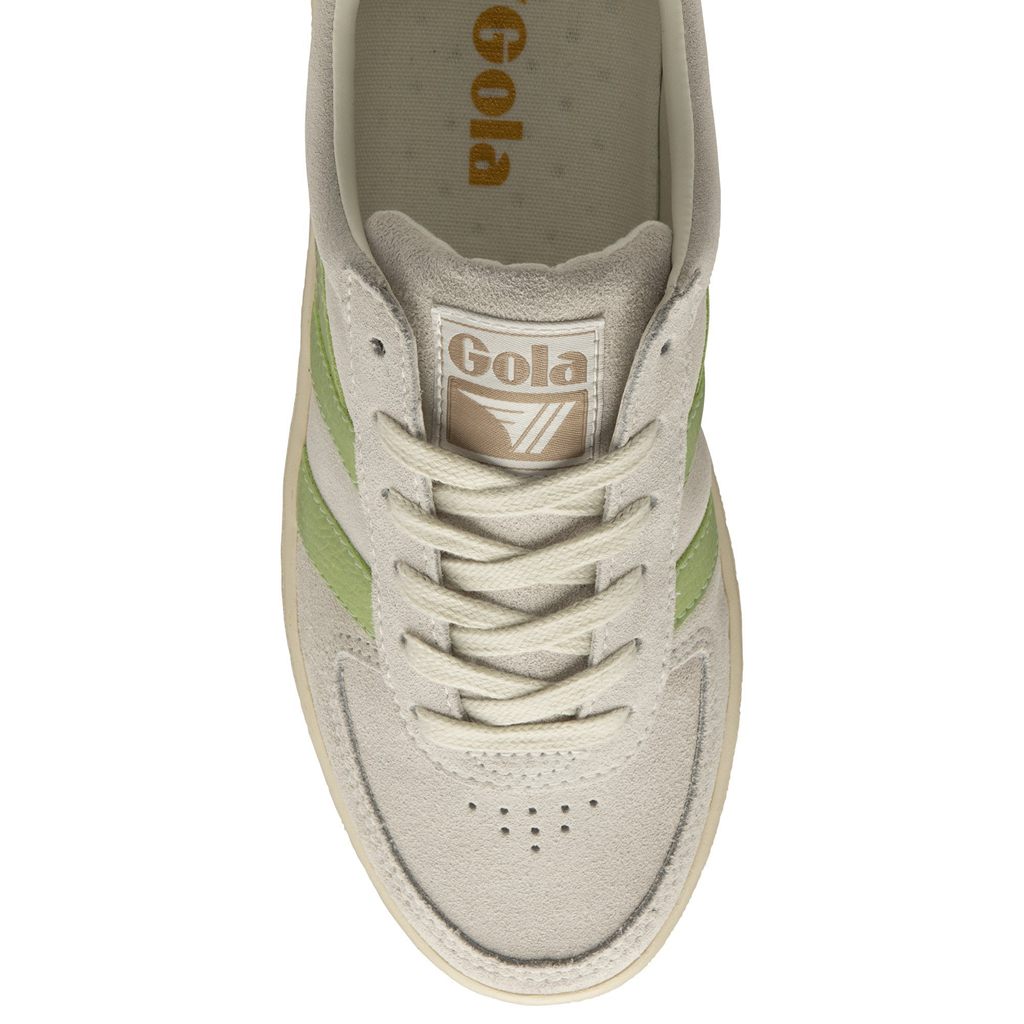 Gola Classics Grandslam Suede Sneakers Blancos Verdes Mexico | NAU-170652