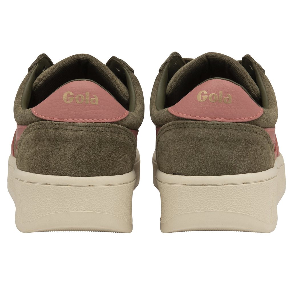 Gola Classics Grandslam Suede Sneakers Kaki Coral Rosas Mexico | OWA-167853