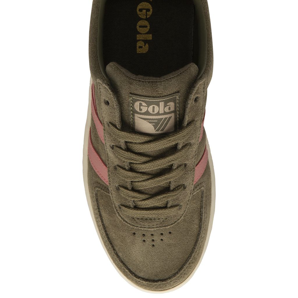 Gola Classics Grandslam Suede Sneakers Kaki Coral Rosas Mexico | OWA-167853