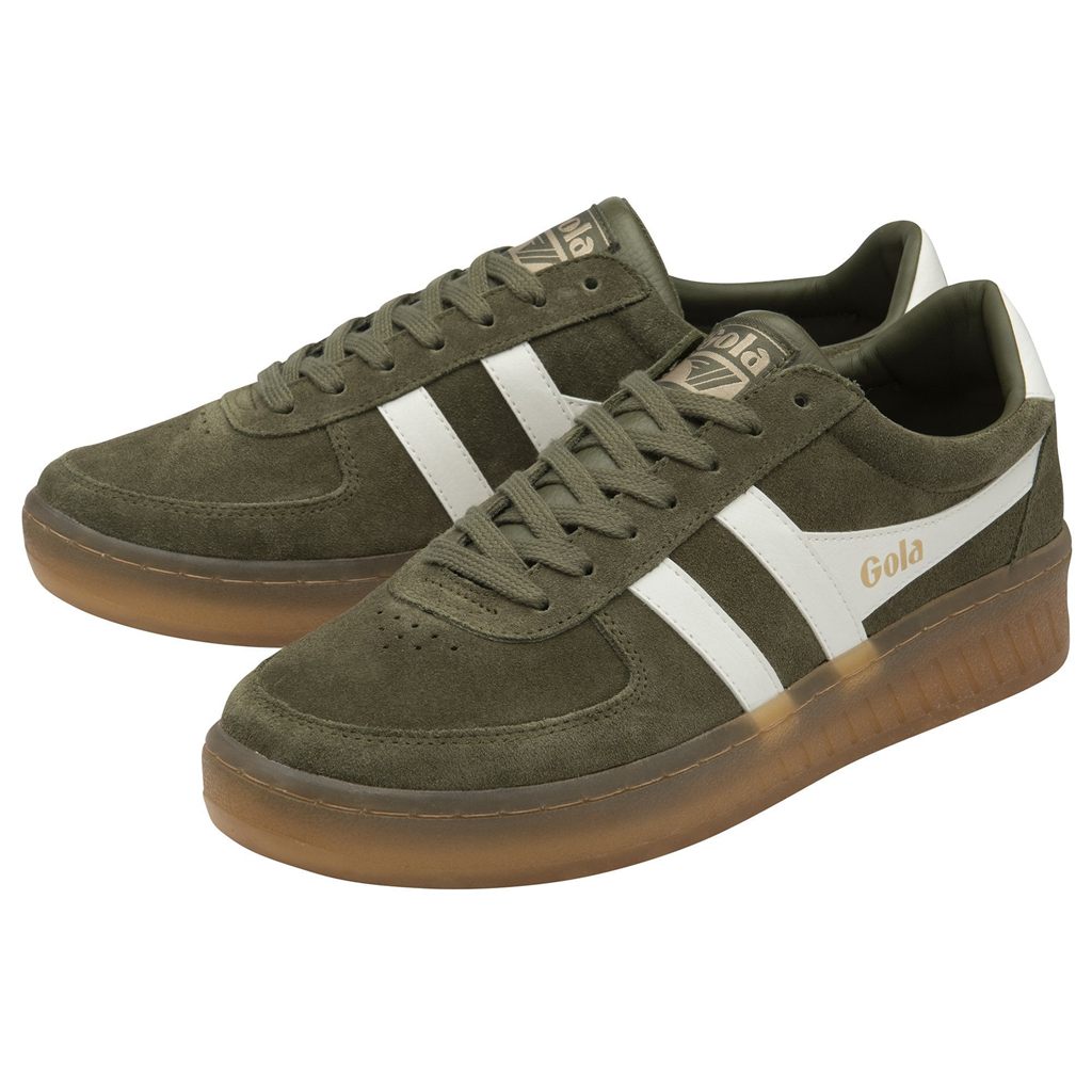 Gola Classics Grandslam Suede Sneakers Kaki Blancos Mexico | PQC-269083