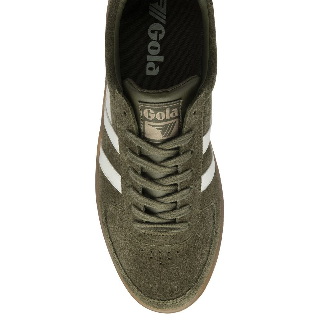Gola Classics Grandslam Suede Sneakers Kaki Blancos Mexico | PQC-269083