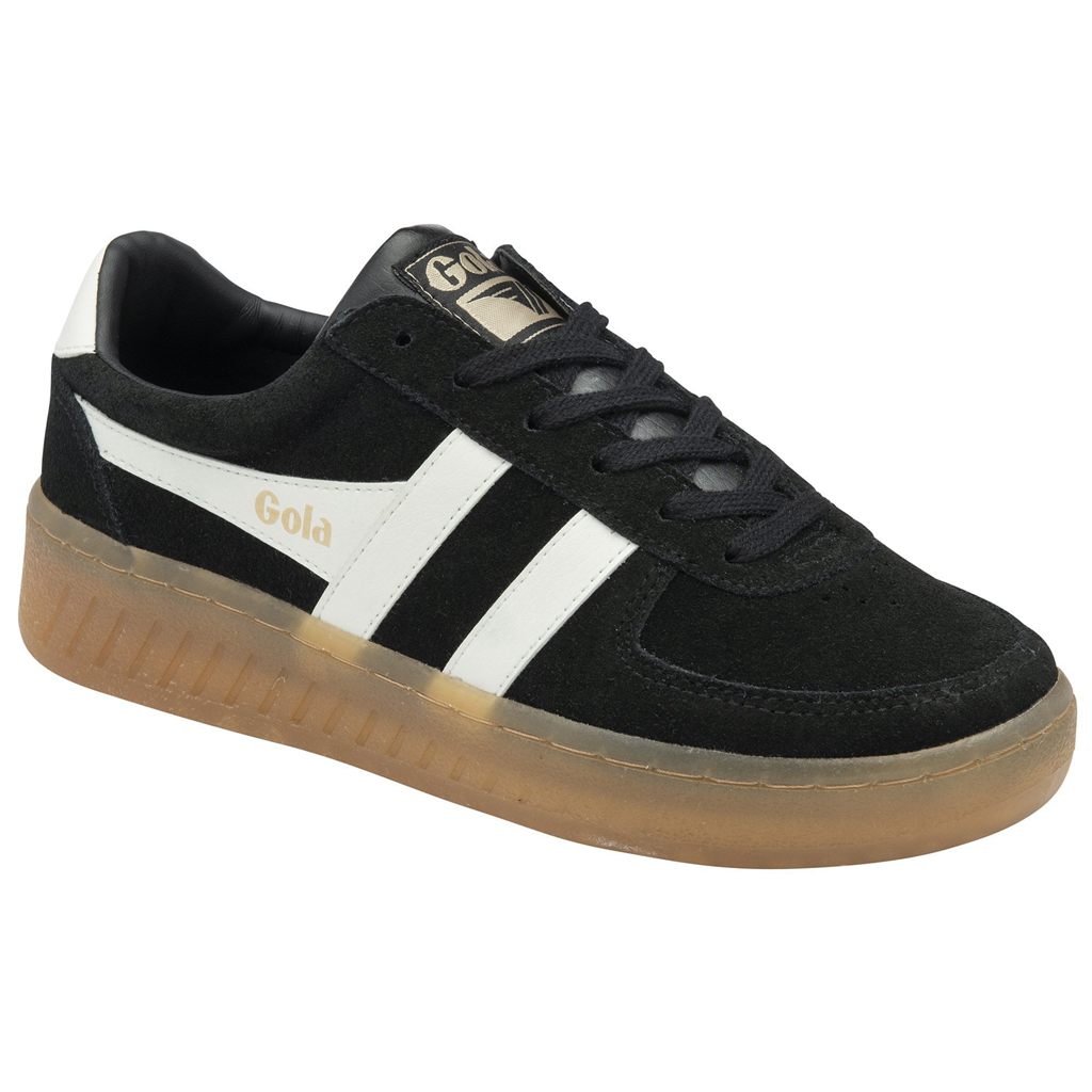 Gola Classics Grandslam Suede Sneakers Negros Blancos Mexico | PDA-237046