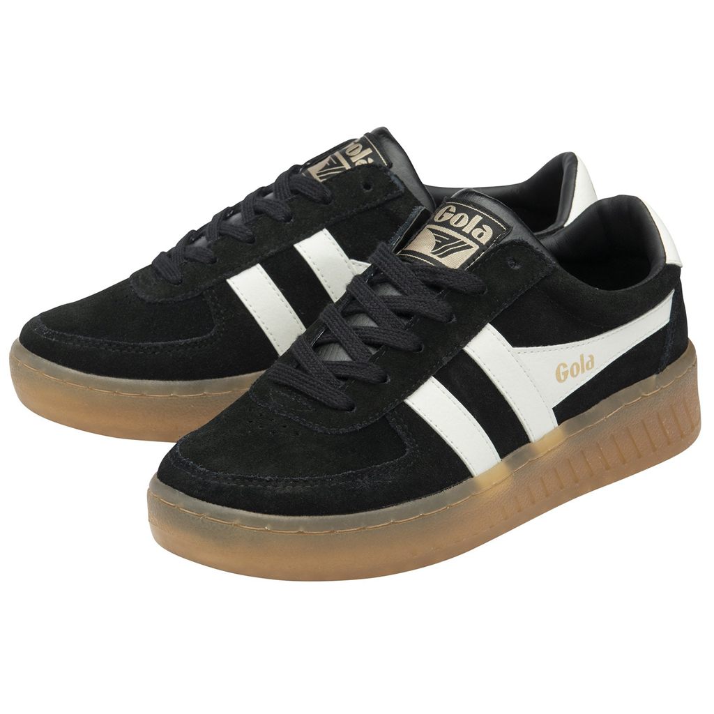 Gola Classics Grandslam Suede Sneakers Negros Blancos Mexico | PDA-237046