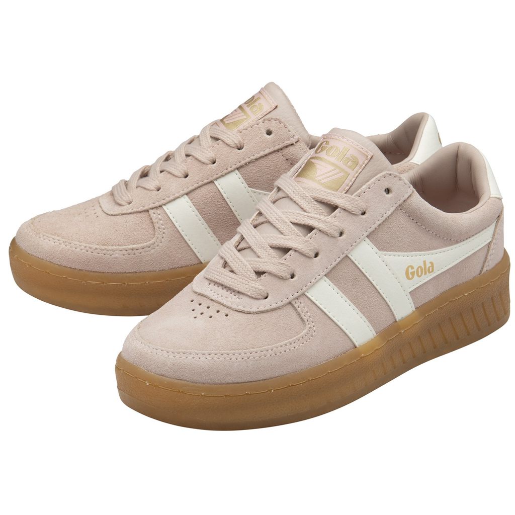Gola Classics Grandslam Suede Sneakers Rosas Blancos Mexico | VQL-415067