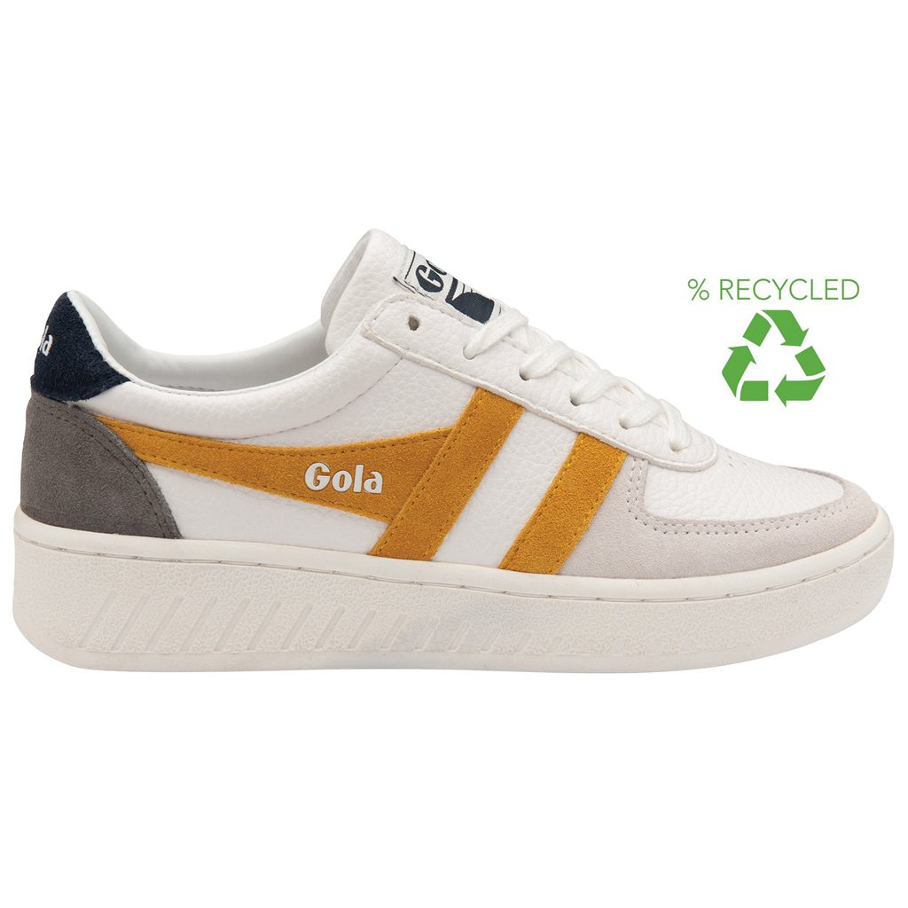 Gola Classics Grandslam Trident Sneakers Blancos Azul Marino Mexico | OJE-851036