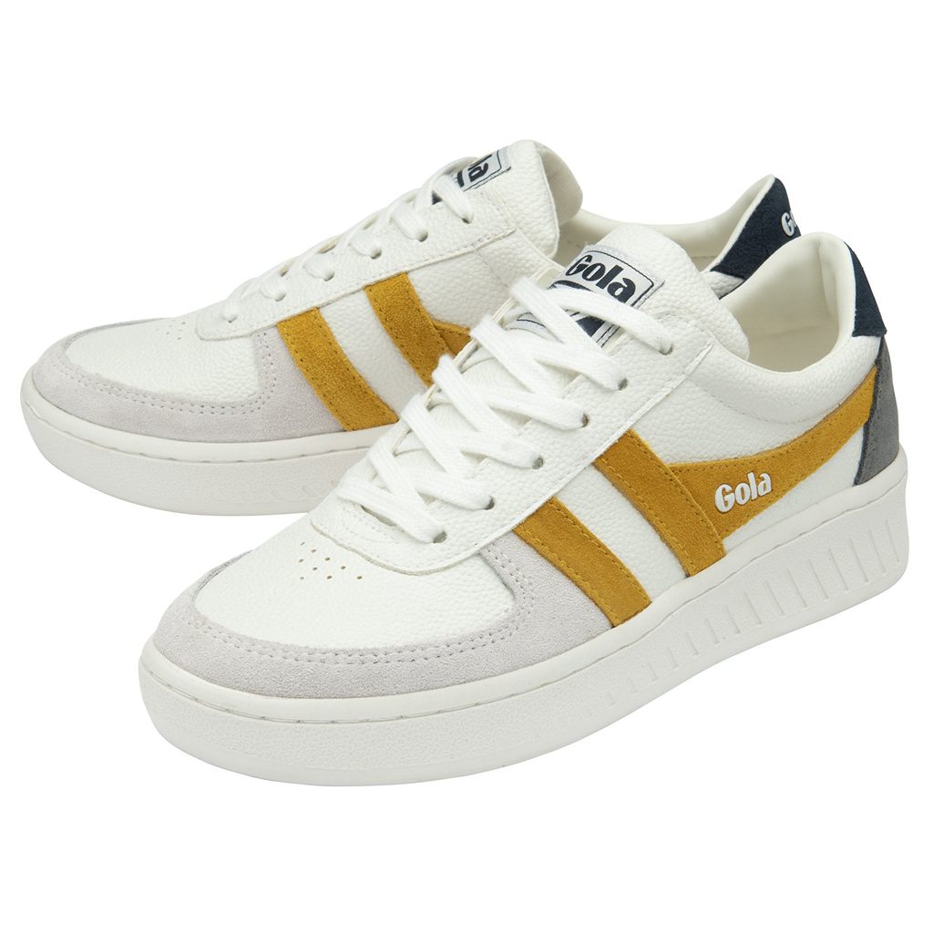 Gola Classics Grandslam Trident Sneakers Blancos Azul Marino Mexico | OJE-851036