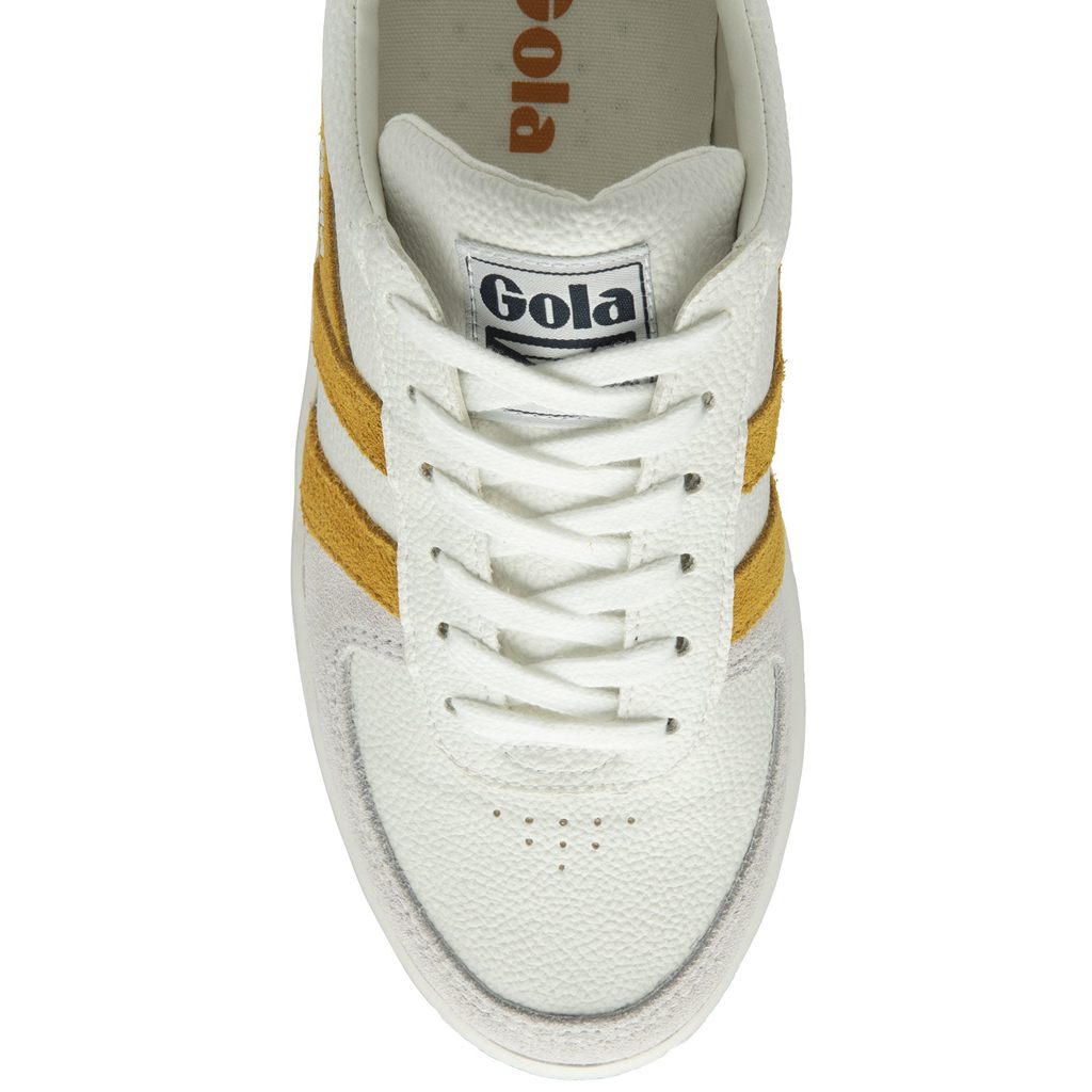 Gola Classics Grandslam Trident Sneakers Blancos Azul Marino Mexico | OJE-851036