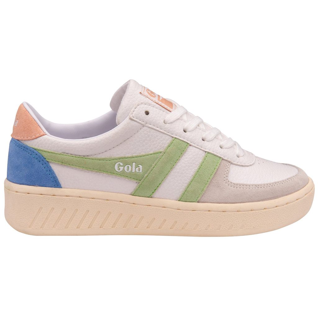 Gola Classics Grandslam Trident Sneakers Blancos Verdes Rosas Mexico | MDR-450398