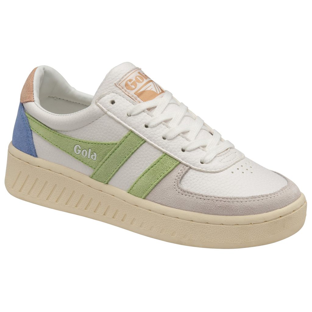 Gola Classics Grandslam Trident Sneakers Blancos Verdes Rosas Mexico | MDR-450398