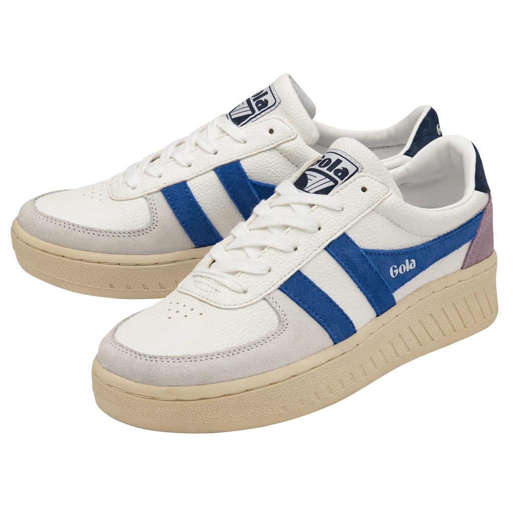 Gola Classics Grandslam Trident Sneakers Blancos Azul Marino Mexico | HSX-342507