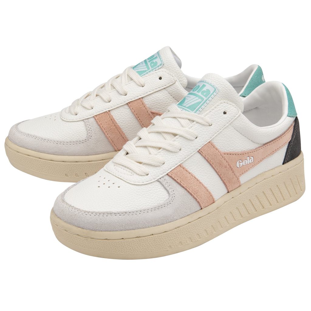 Gola Classics Grandslam Trident Sneakers Blancos Rosas Mexico | KDJ-187625