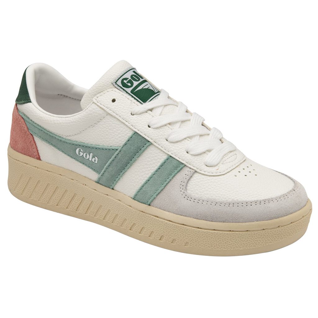 Gola Classics Grandslam Trident Sneakers Blancos Verdes Mexico | DPX-650491