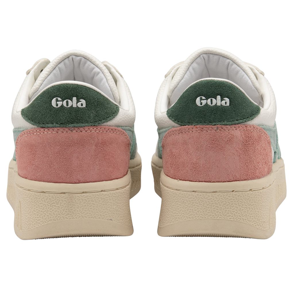 Gola Classics Grandslam Trident Sneakers Blancos Verdes Mexico | DPX-650491