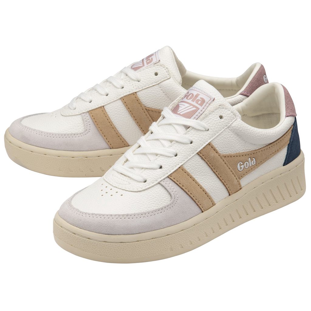 Gola Classics Grandslam Trident Sneakers Blancos Rosas Mexico | RIA-461283