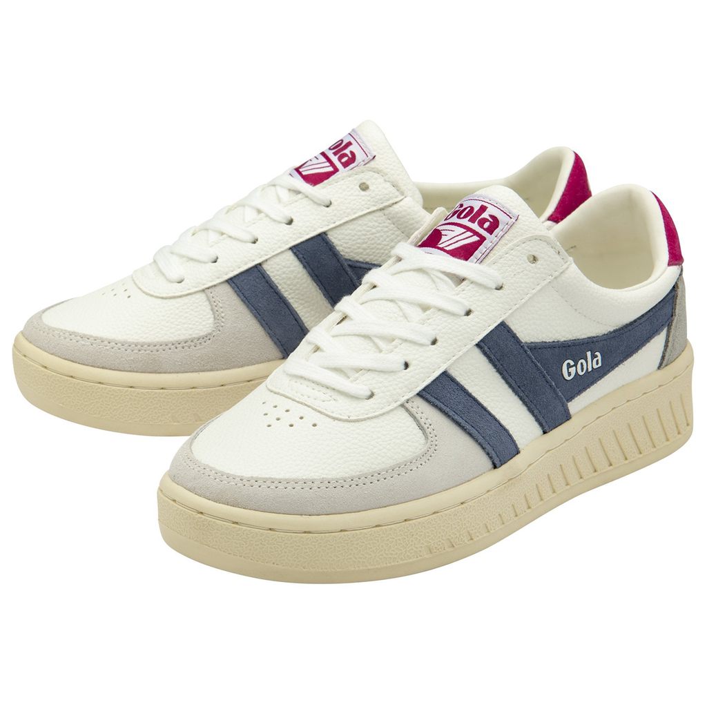 Gola Classics Grandslam Trident Sneakers Blancos Fucsia Mexico | DUO-567814