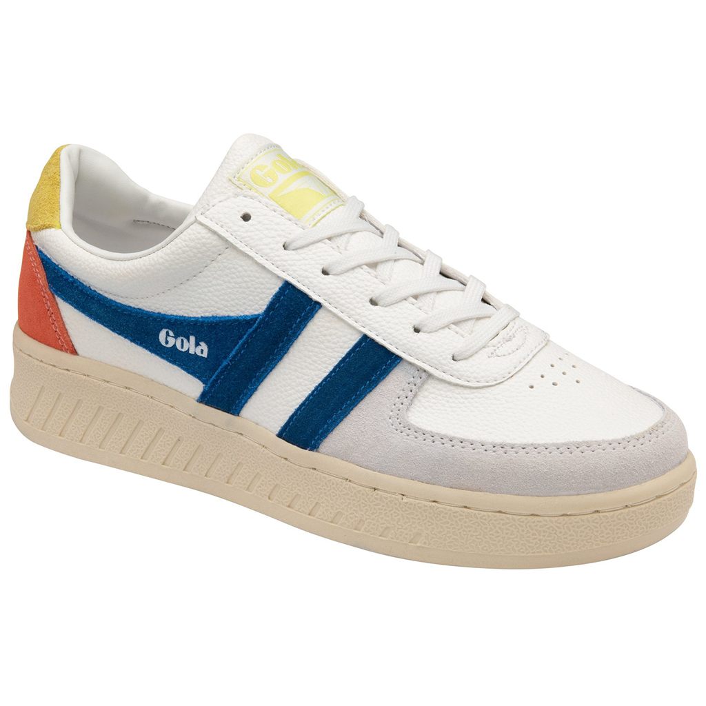Gola Classics Grandslam Trident Sneakers Blancos Azules Mexico | KBO-612584