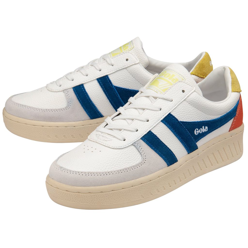 Gola Classics Grandslam Trident Sneakers Blancos Azules Mexico | KBO-612584