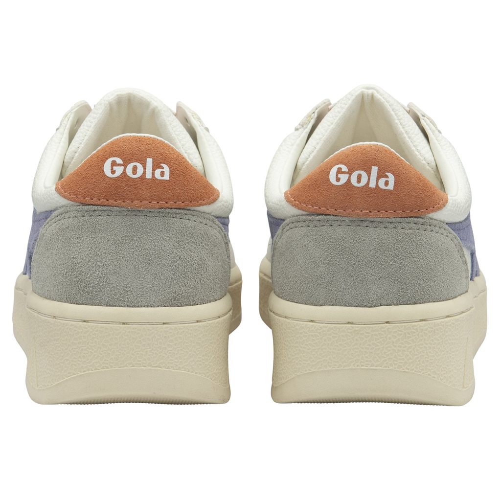 Gola Classics Grandslam Trident Sneakers Blancos Lavanda Mexico | JNH-724189