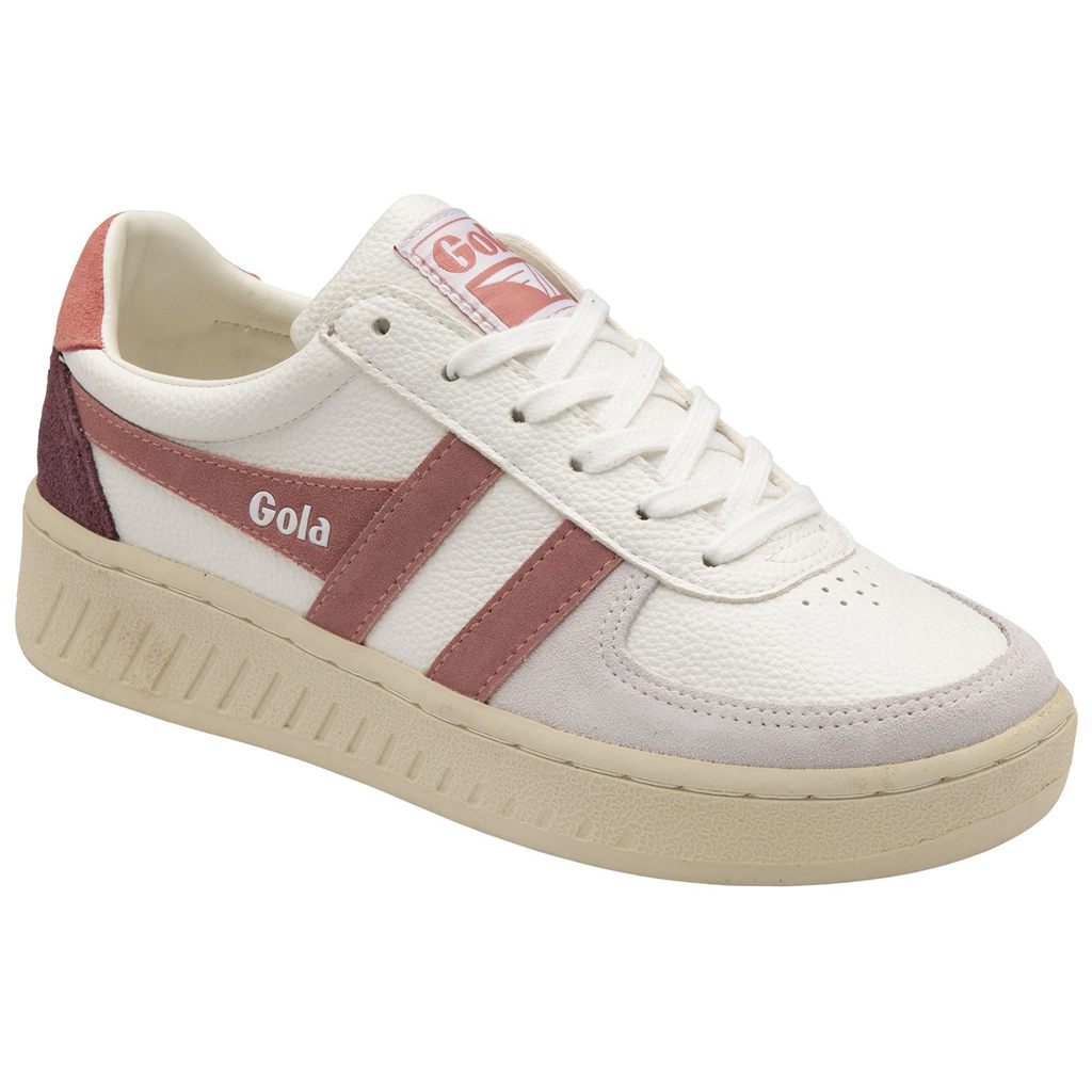 Gola Classics Grandslam Trident Sneakers Blancos Rosas Coral Rosas Mexico | OQN-259817