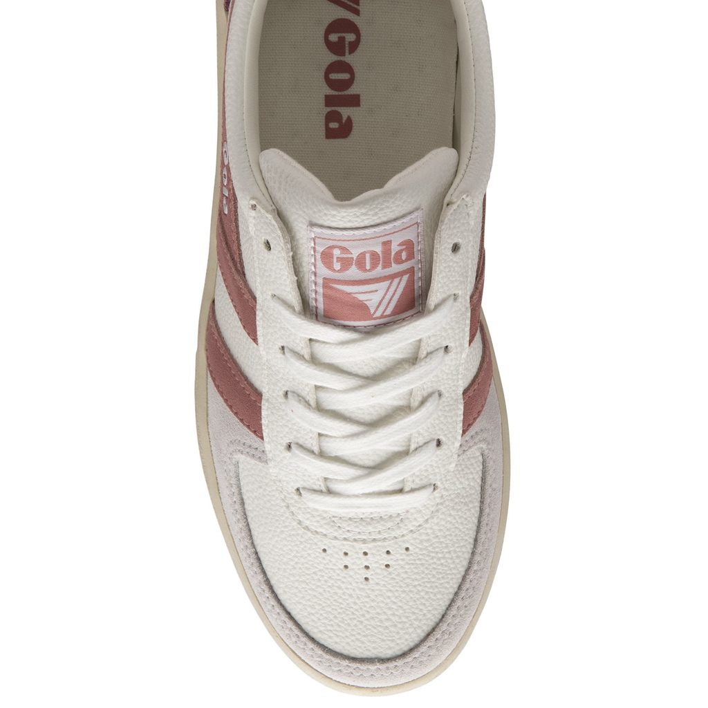 Gola Classics Grandslam Trident Sneakers Blancos Rosas Coral Rosas Mexico | OQN-259817