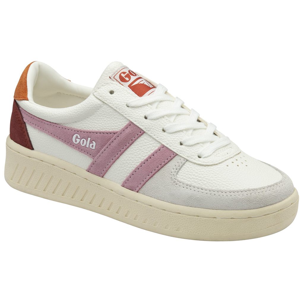 Gola Classics Grandslam Trident Sneakers Blancos Naranjas Mexico | FUG-901472