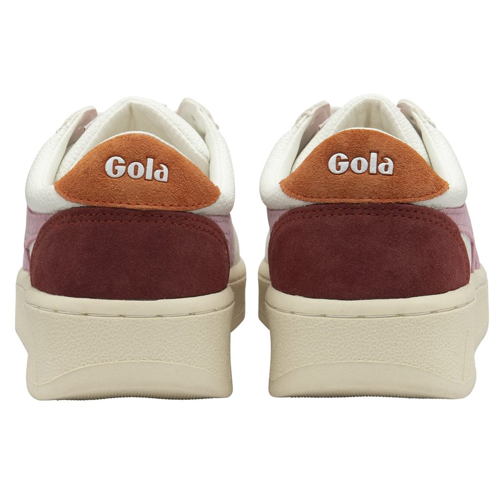Gola Classics Grandslam Trident Sneakers Blancos Naranjas Mexico | FUG-901472