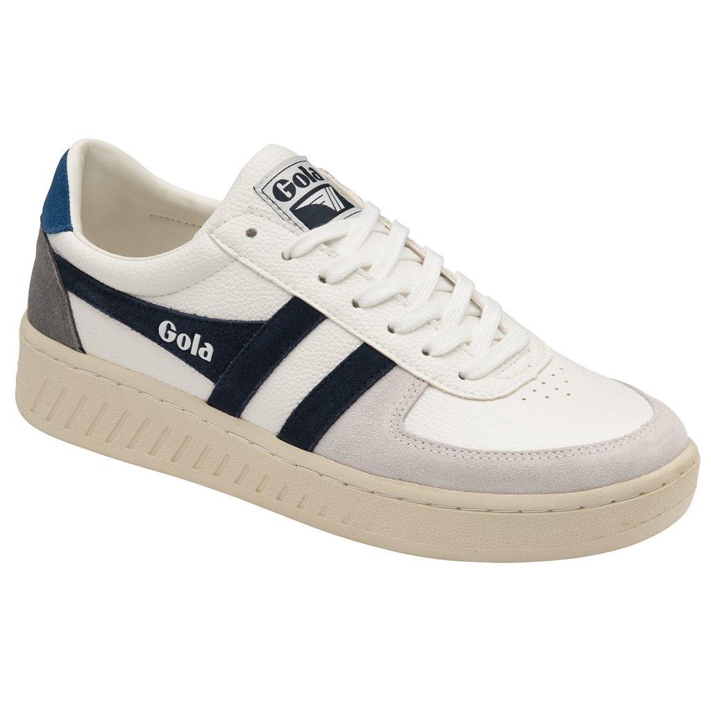 Gola Classics Grandslam Trident Sneakers Blancos Azul Marino Azules Mexico | NBX-082791